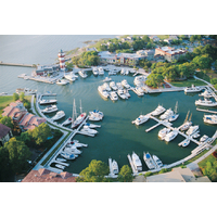 Next to the lighthouse, the Harbour Town marina is a favorite place to dock on Hilton Head Island. 