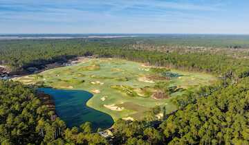 Aerial view from Crossroads At Palmetto Bluff.